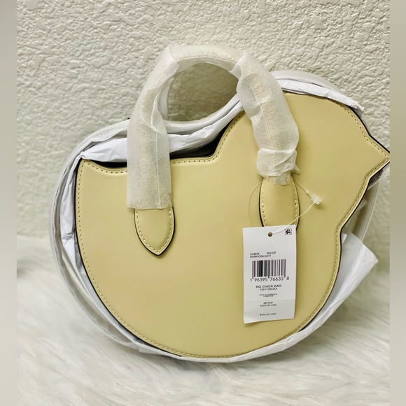 Coach Glovetanned Leather Top Handle Crossbody Bag Chick Chicken CAM58 Moonlight - Picture 11 of 16